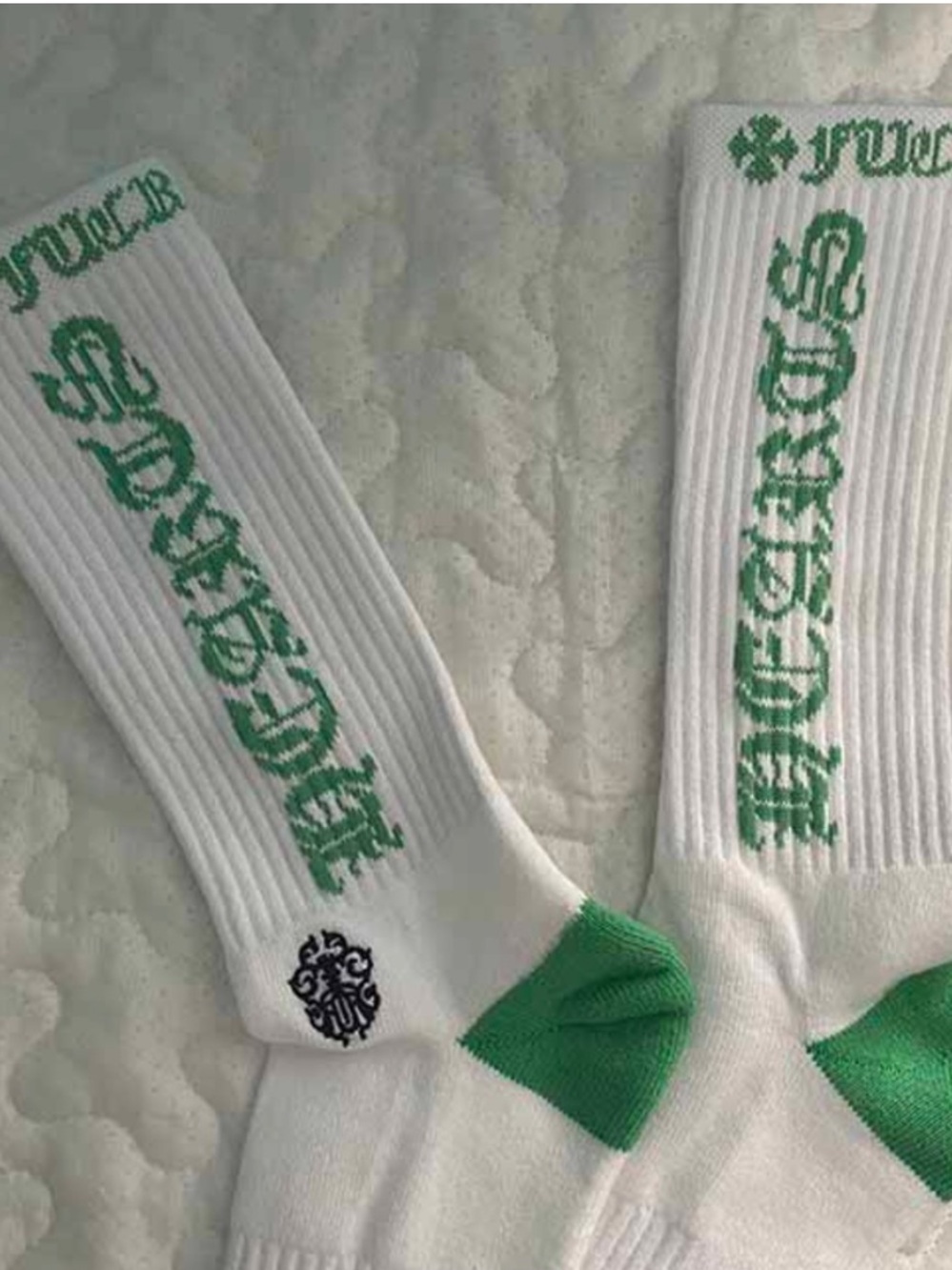 Chrome Hearts Classics Socks White/Green - Picture 3 of 6